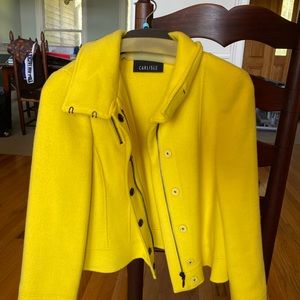 Carlisle womens jacket Size 8 bright yellow